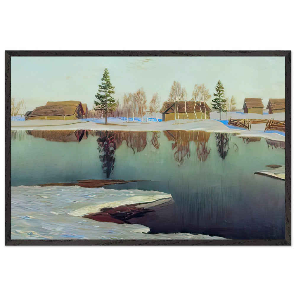 Early Spring by Vitold Byalynitsky-Birulya, framed poster