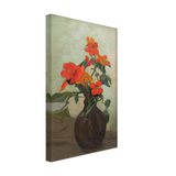 Edelweiss in Brown Vase by Constantin Artachino, canvas, view 2