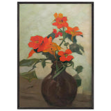 Edelweiss in Brown Vase by Constantin Artachino, framed poster, view 3