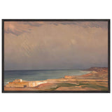 Eforie Seashore by Stefan Popescu, framed poster