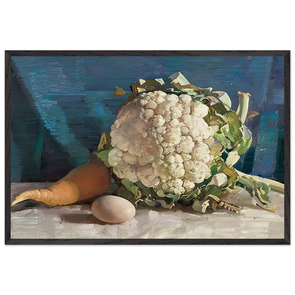 Egg and Cauliflower by George Washington Lambert, framed poster