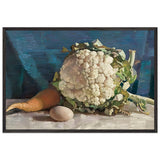 Egg and Cauliflower by George Washington Lambert, framed poster