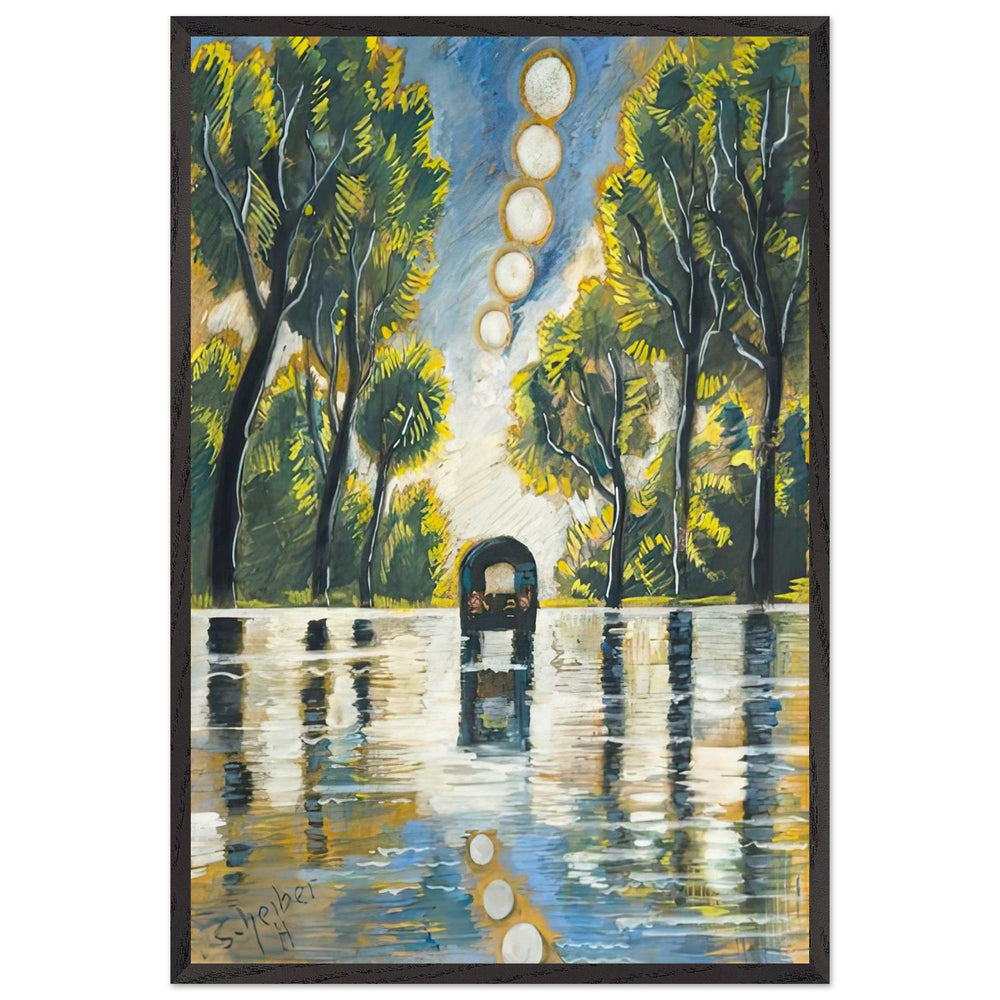 Eső Után by Scheiber Hugó, framed poster