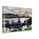 Esti Fények by Scheiber Hugó, canvas, view 2