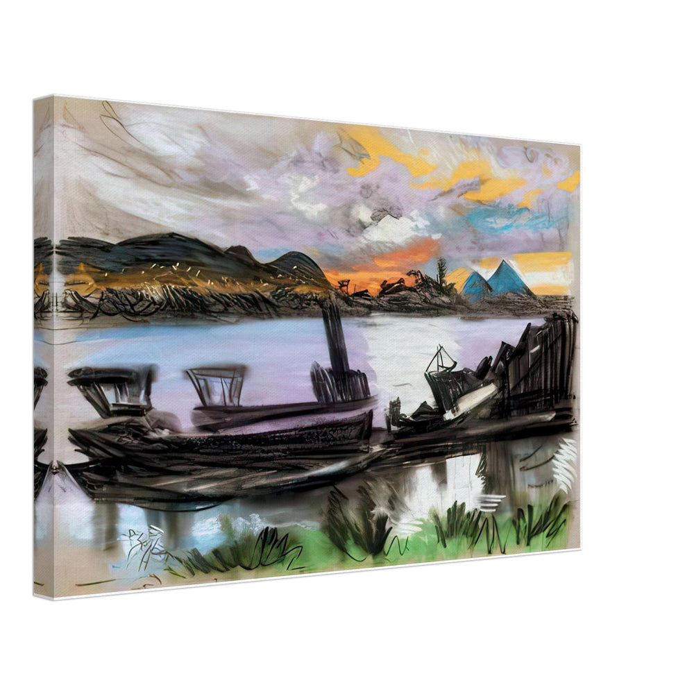 Esti Fények by Scheiber Hugó, canvas