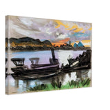 Esti Fények by Scheiber Hugó, canvas