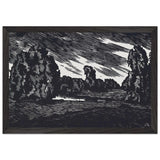 Evening by Anna Ostroumova-Lebedeva, framed poster, view 2
