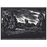 Evening by Anna Ostroumova-Lebedeva, framed poster, view 3