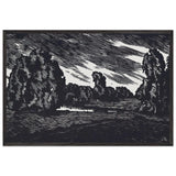 Evening by Anna Ostroumova-Lebedeva, framed poster