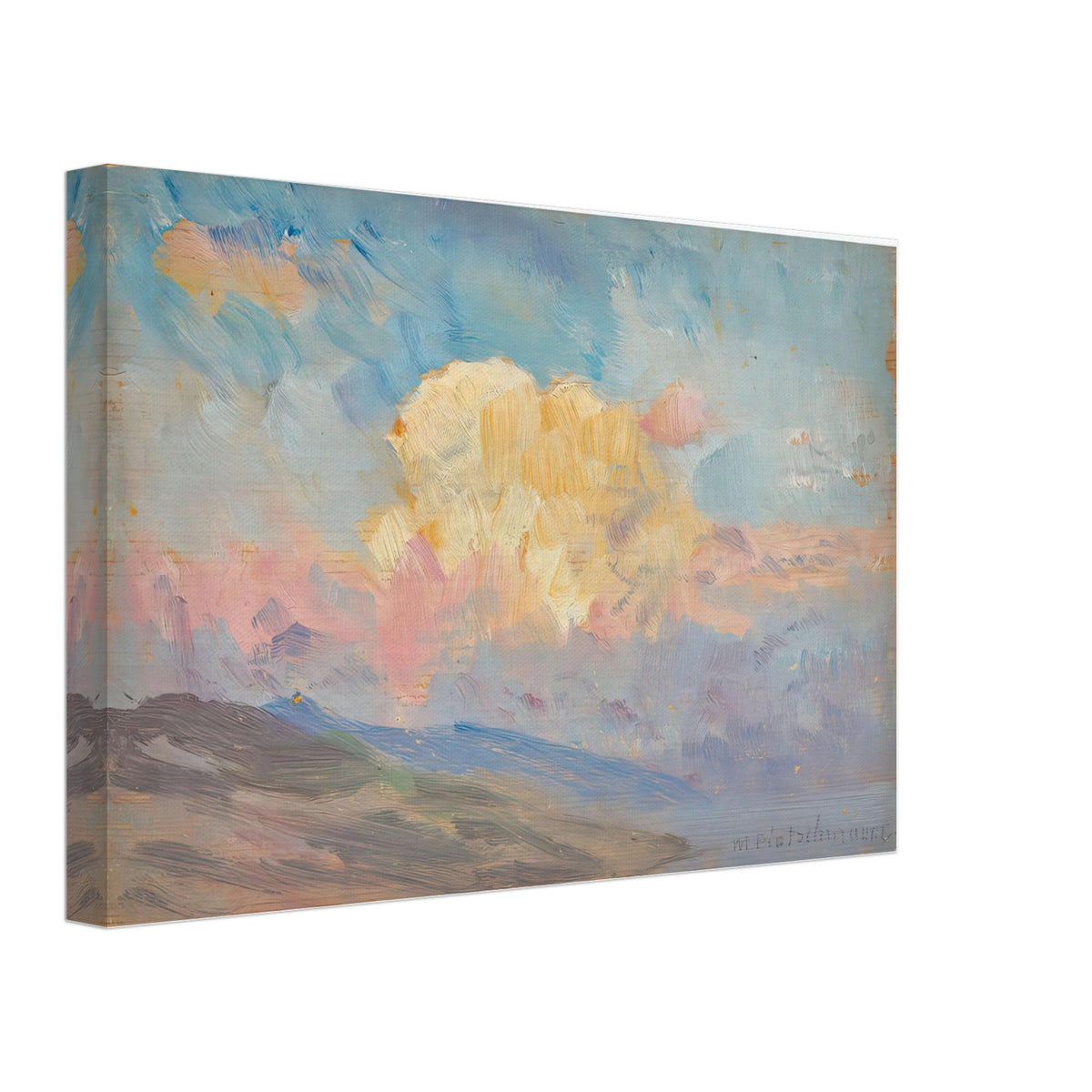 Evening clouds by Max Pietschmann, canvas, view 2