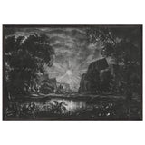 Evening Sun by Konstantin Bogaevsky, framed poster