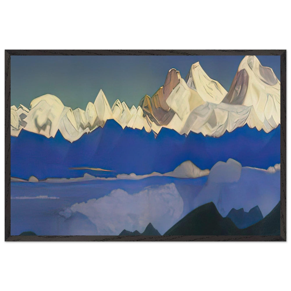 Everest by Nicholas Roerich, framed poster