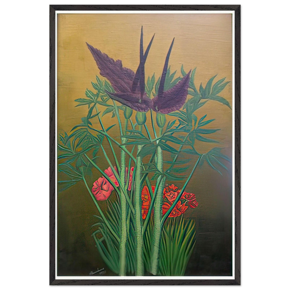 Exotic Flowers by Andre Bauchant, framed poster