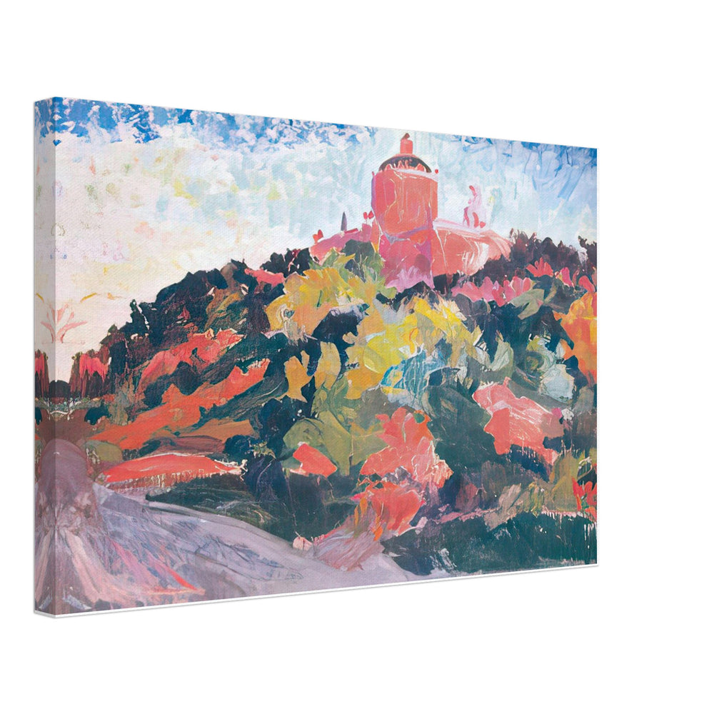 Expressionist Saint Georges Cathedral by Oleksa Novakivskyi, canvas