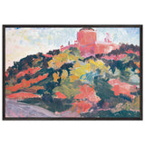 Expressionist Saint Georges Cathedral by Oleksa Novakivskyi, framed poster
