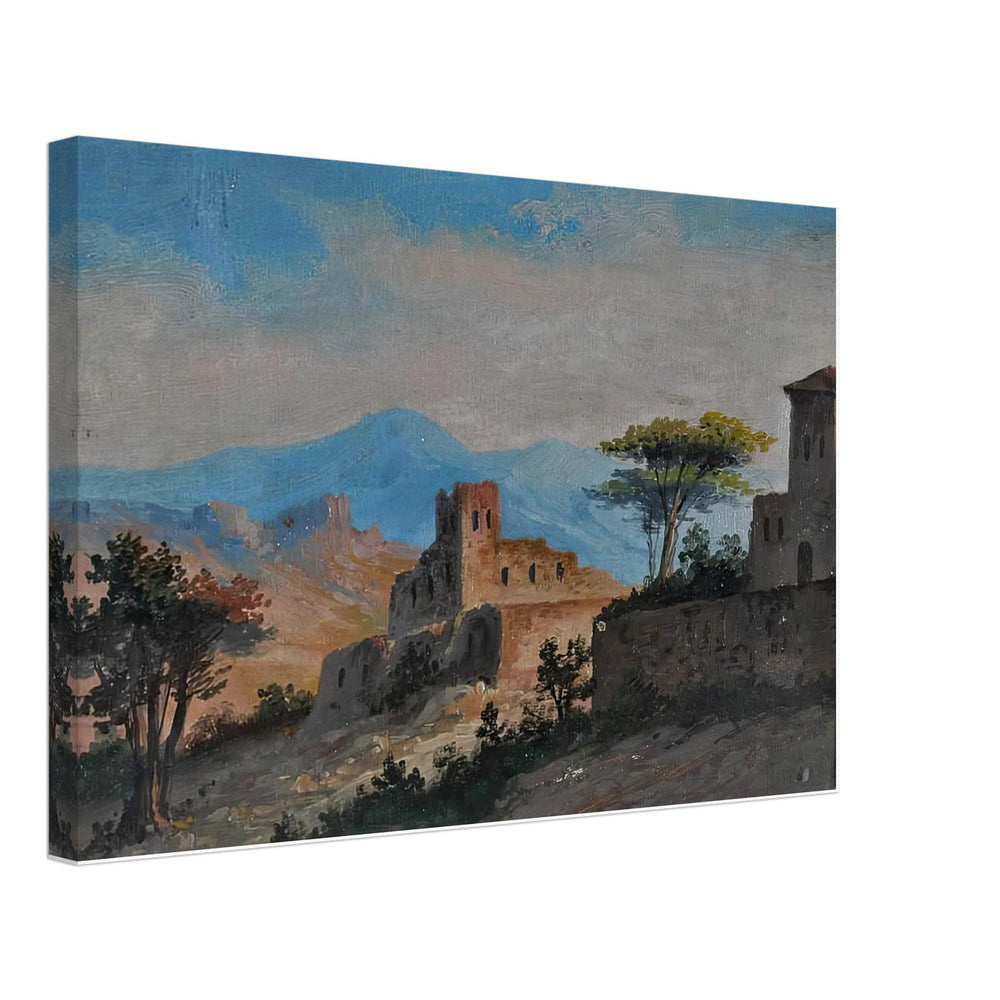 Extensive Italian Landscape by Stefano Bersani, canvas