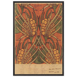 Fabric Design for Backhausen by Koloman Moser, framed poster