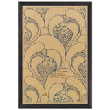 Fabric Design with Floral Awakening by Koloman Moser, framed poster, view 2