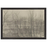 Factory Town in Winter by Clarence White, framed poster, view 2