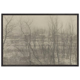 Factory Town in Winter by Clarence White, framed poster
