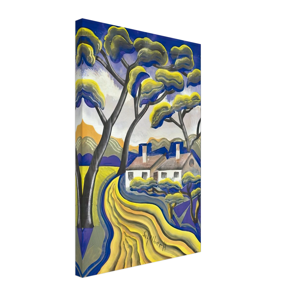 Falusi Út by Scheiber Hugó, canvas