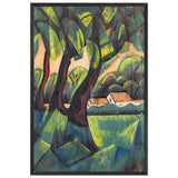 Faluszéle by Scheiber Hugó, framed poster