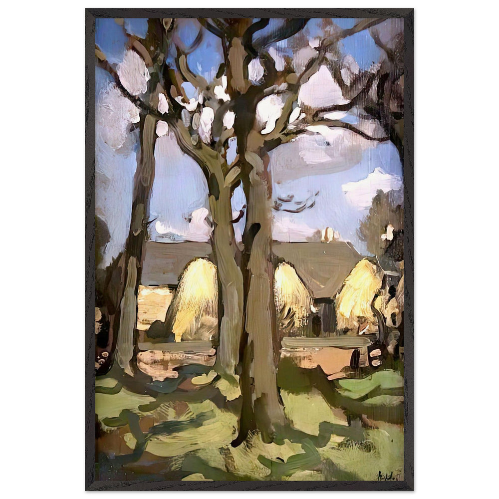 Farm Steading by Samuel Peploe, framed poster