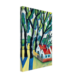 Fasor Házakkal by Scheiber Hugó, canvas, view 2