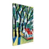 Fasor Házakkal by Scheiber Hugó, canvas