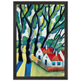 Fasor Házakkal by Scheiber Hugó, framed poster, view 2