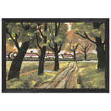 Fasor Pirostetős Házakkal by Scheiber Hugó, framed poster, view 2