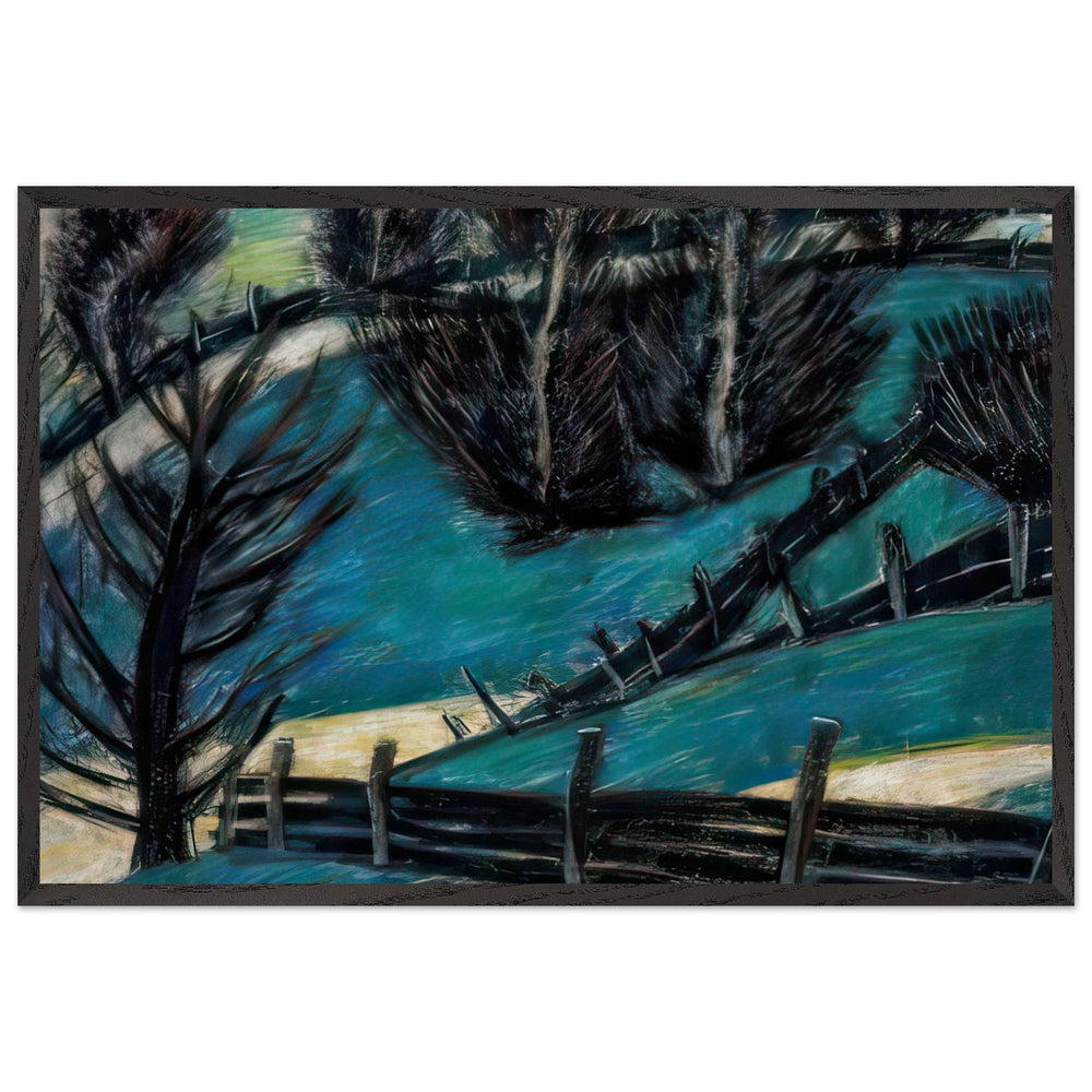 Fences by Istvan Nagy, framed poster