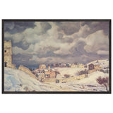 Feodosia at Winter by Konstantin Bogaevsky, framed poster