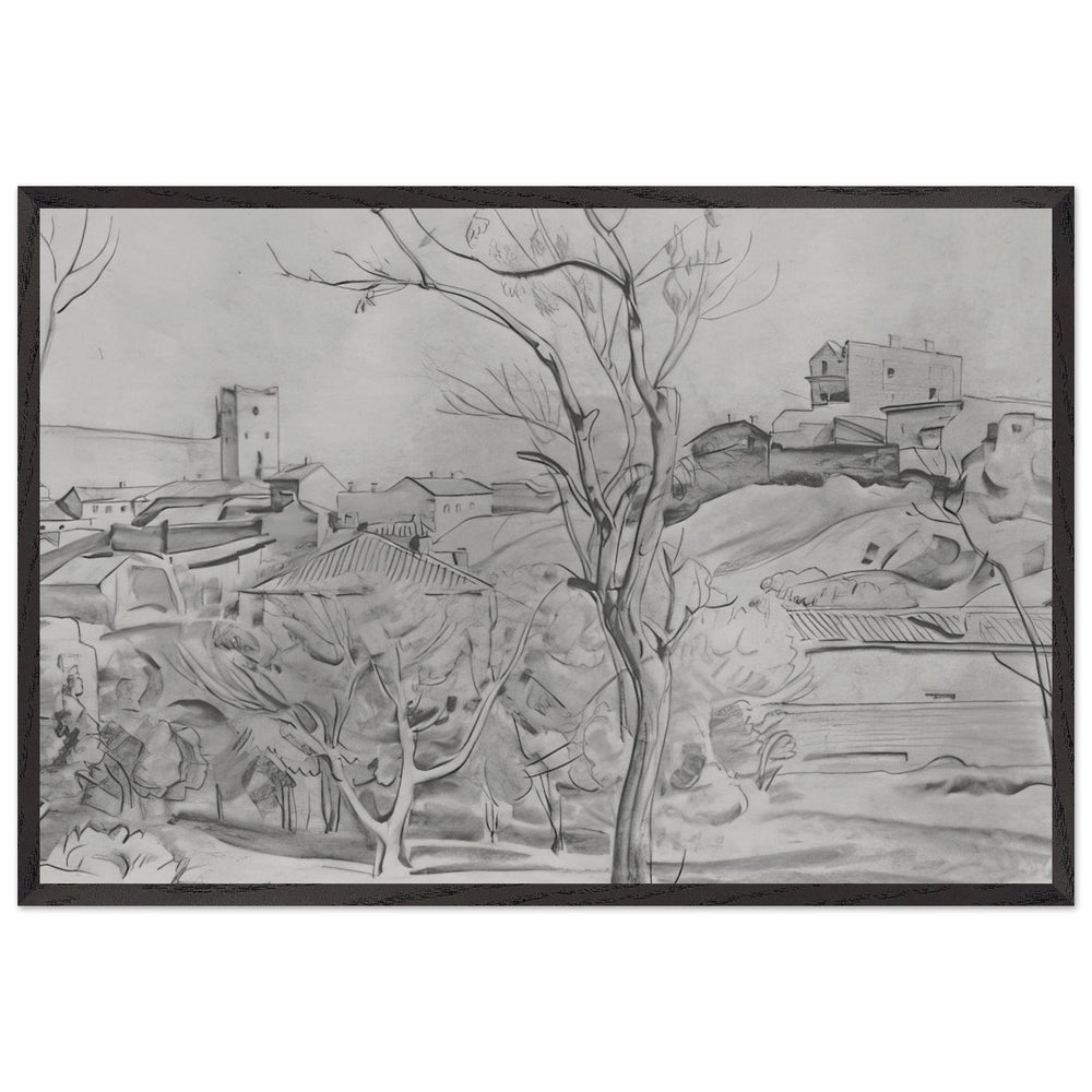 Feodosia by Konstantin Bogaevsky, framed poster
