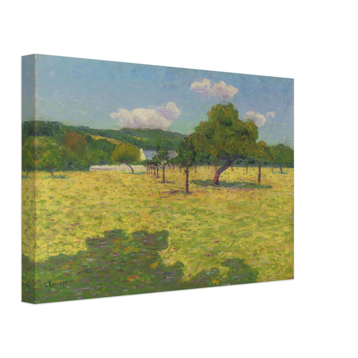 Field and Hills by Gustave Loiseau, canvas, view 2