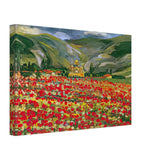 Field of Kosovo Peonies by Nadezda Petrovic, canvas, view 2