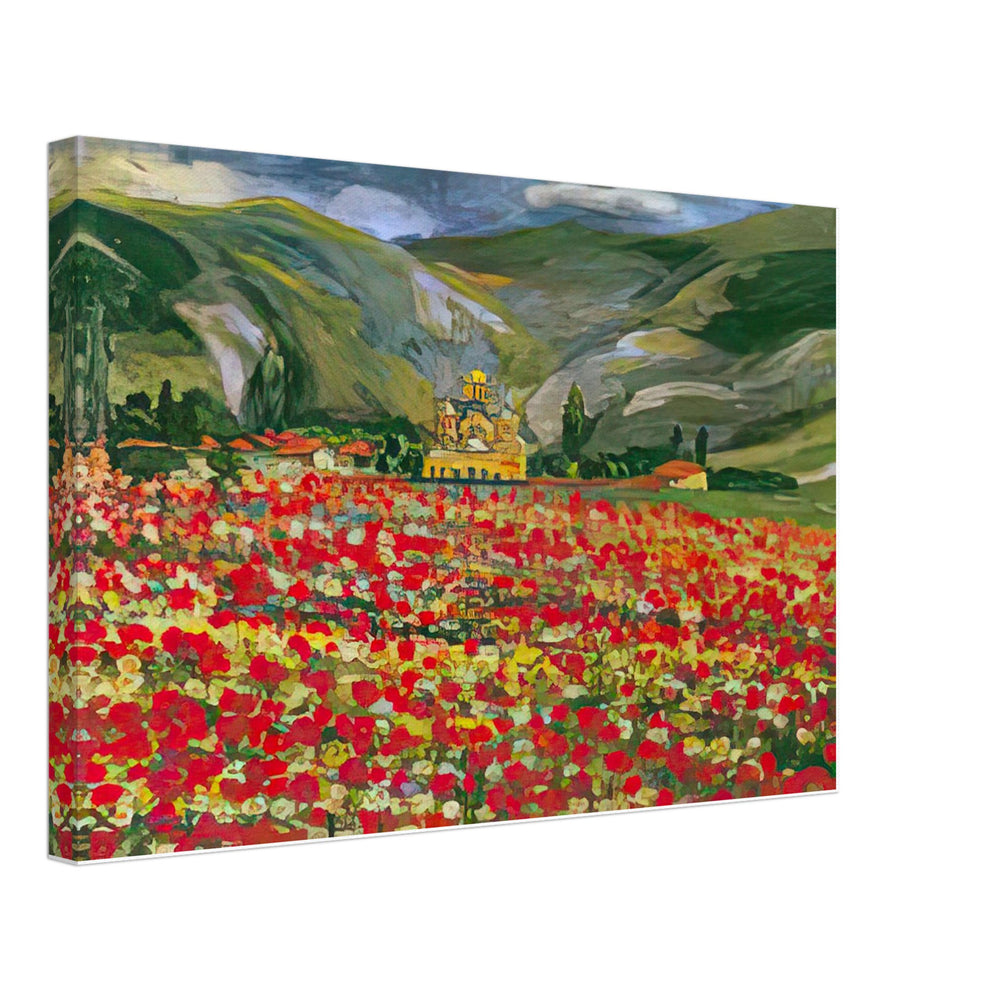 Field of Kosovo Peonies by Nadezda Petrovic, canvas