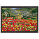 Field of Kosovo Peonies by Nadezda Petrovic, framed poster, view 2