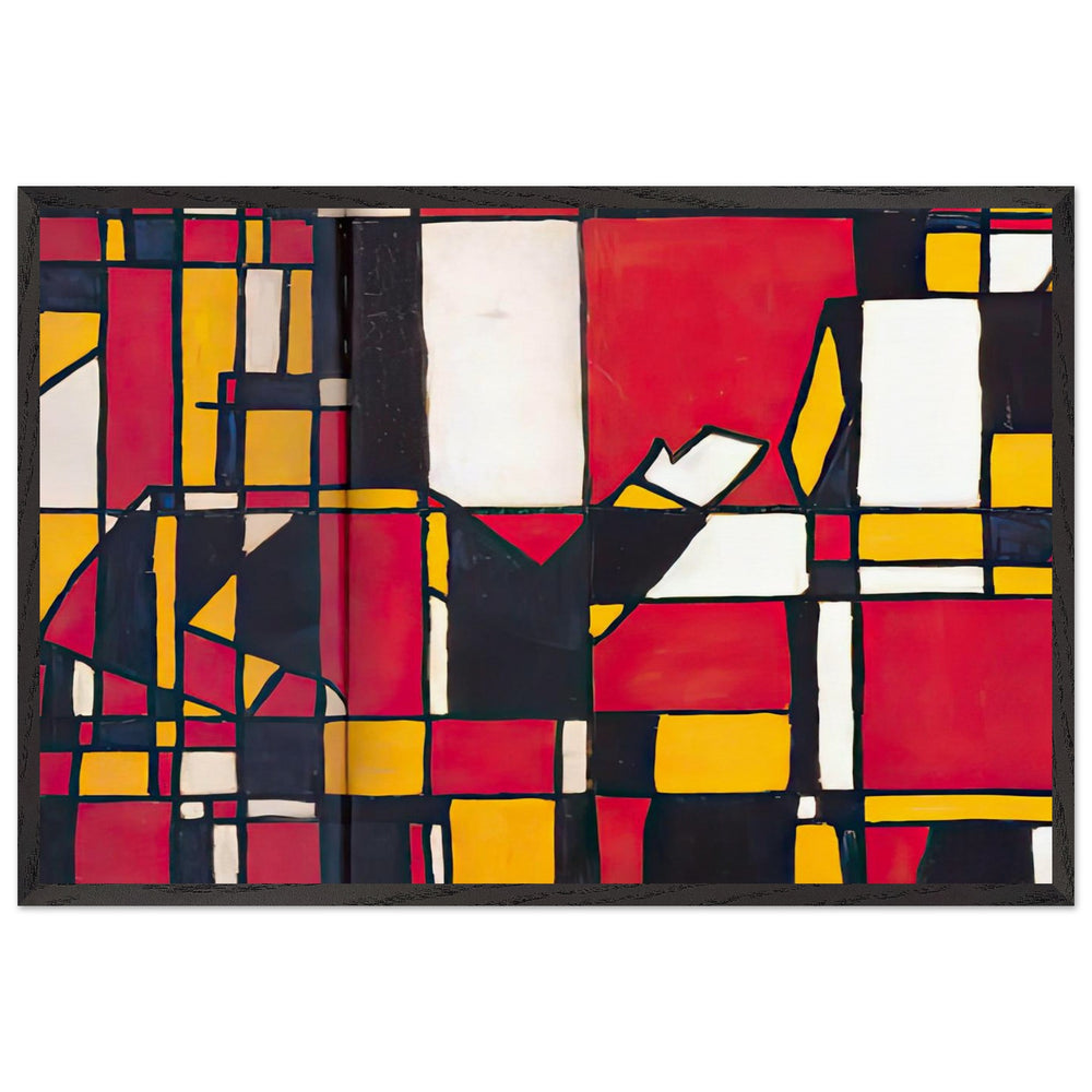 Figuras a Cinco Colores by Joaquin Torres Garcia, framed poster
