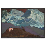 Fire Blossom by Nicholas Roerich, framed poster