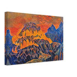 Fire Paternoster by Nicholas Roerich, canvas, view 2
