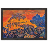 Fire Paternoster by Nicholas Roerich, framed poster, view 2