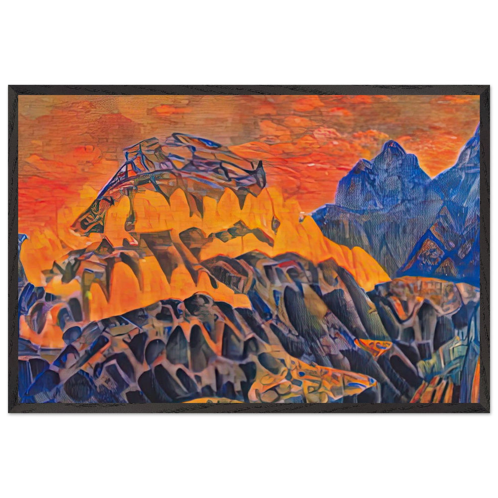 Fire Paternoster by Nicholas Roerich, framed poster