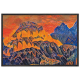 Fire Paternoster by Nicholas Roerich, framed poster