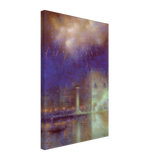 Fireworks in Venice by Lucien Levy-Dhurmer, canvas