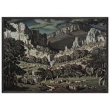 Flow. Fantastic Landscape by Konstantin Bogaevsky, framed poster, view 3