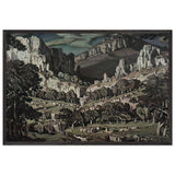 Flow. Fantastic Landscape by Konstantin Bogaevsky, framed poster