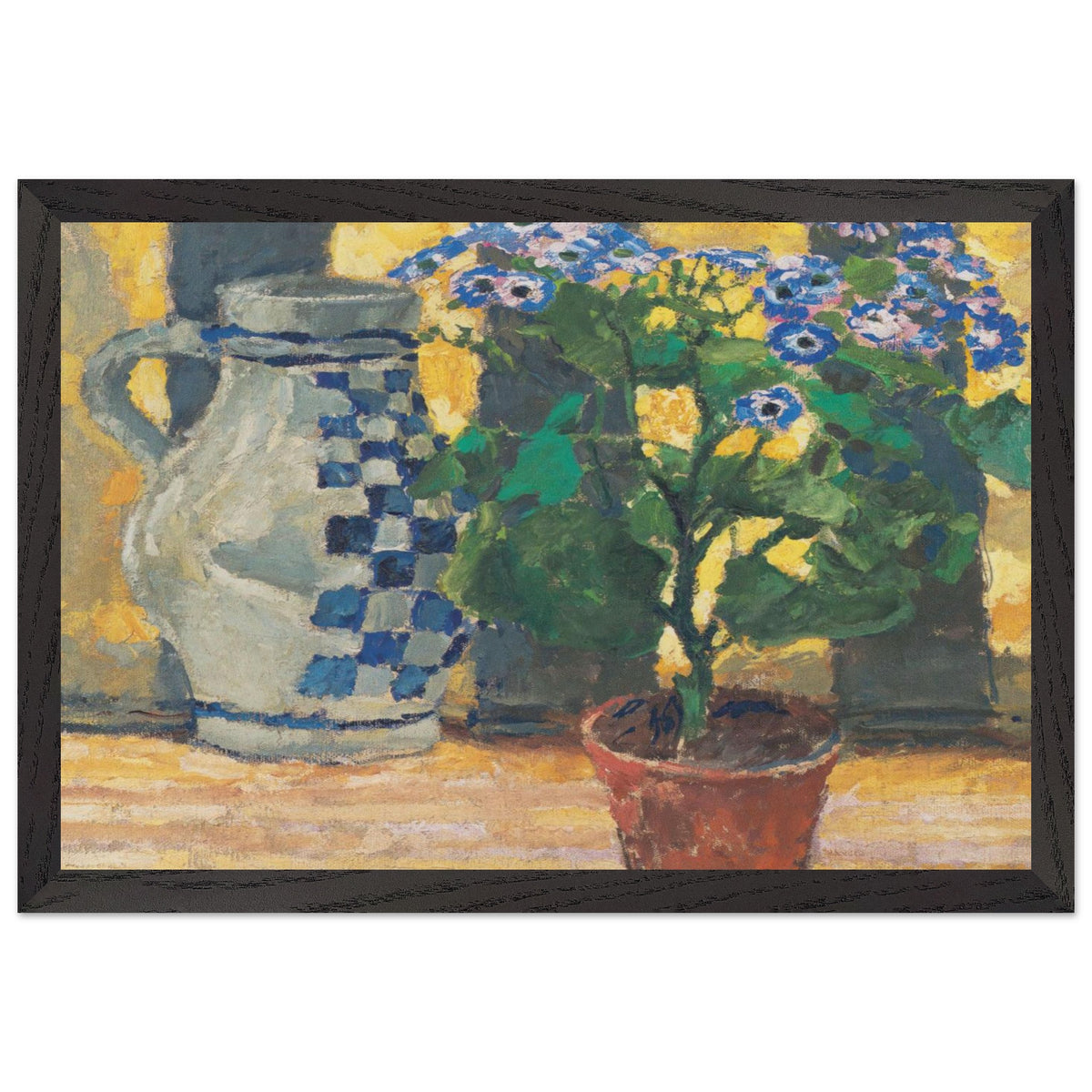 Flower Pot and Ceramic Jug by Koloman Moser, framed poster, view 2
