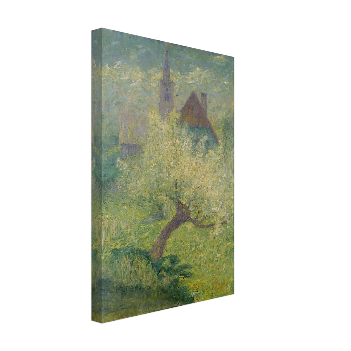 Flowering Apple Tree by Ivan Grohar, canvas, view 2