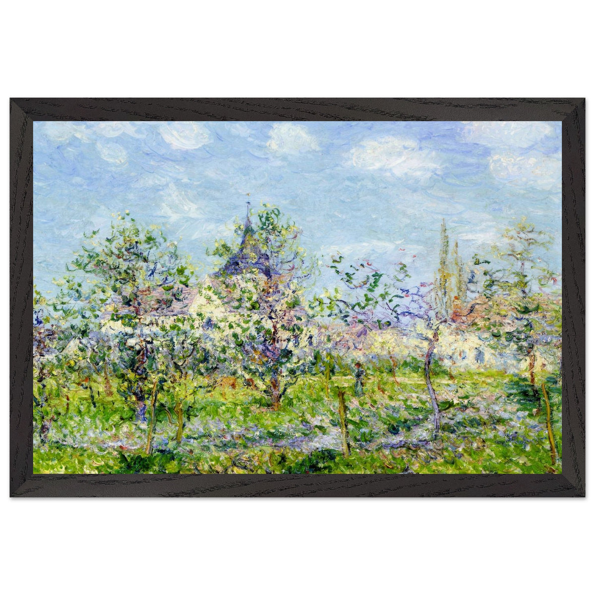 Flowering Orchard, Spring by Gustave Loiseau, framed poster, view 2